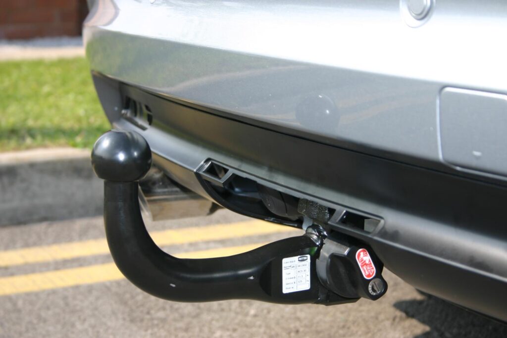 A factory-fitted removable towbar
