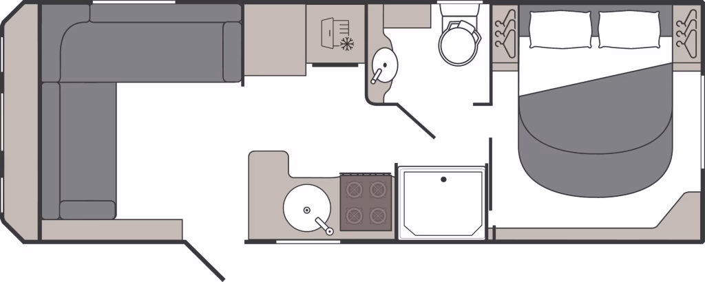 Coachman Laser 855 Xtra 2026 layout