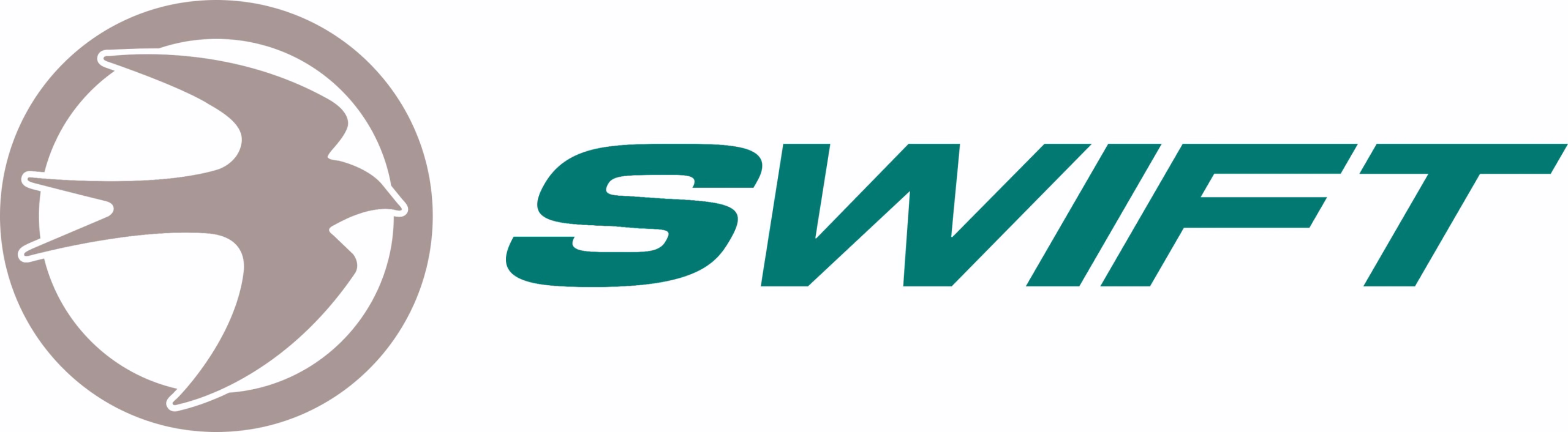 Swift logo featuring a stylised swift bird inside a circle in taupe, next to the bold green text SWIFT
